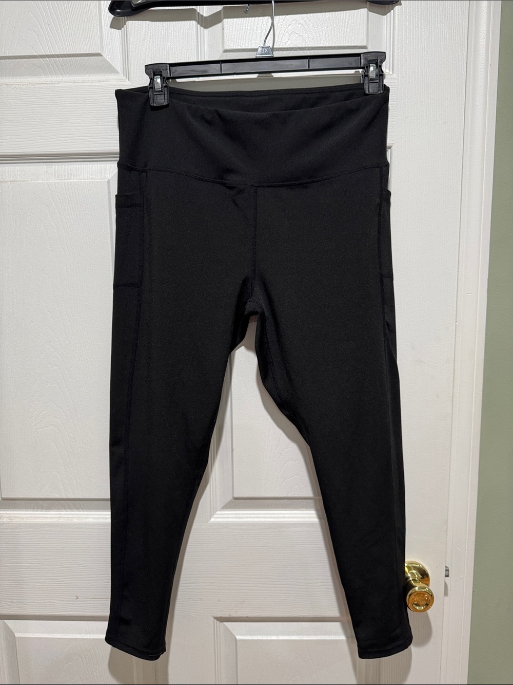 Women’s Black High-Waist Athletic Leggings DYCE XL ankle